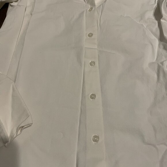 Primark White Cotton Collared Shirt - Picture 3 of 9